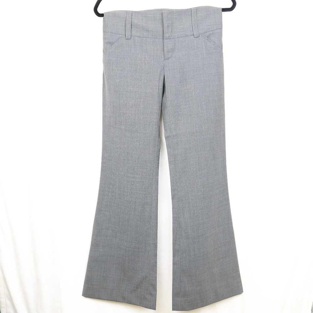 Alice + Olivia Wool Wide Waistband Trousers